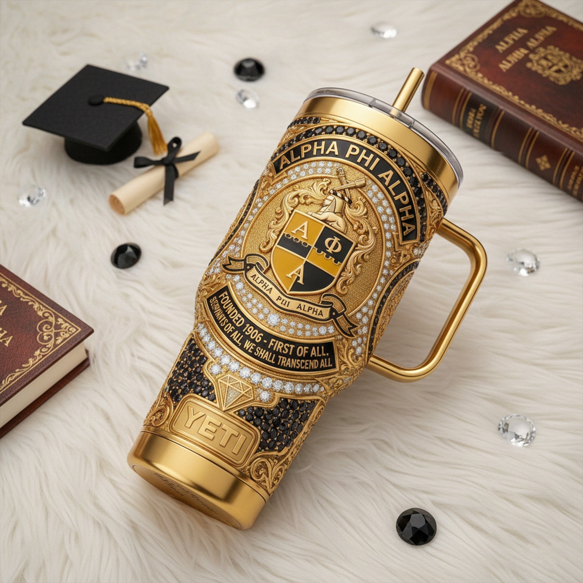 APA 40oz Tumbler With Handle LNTH